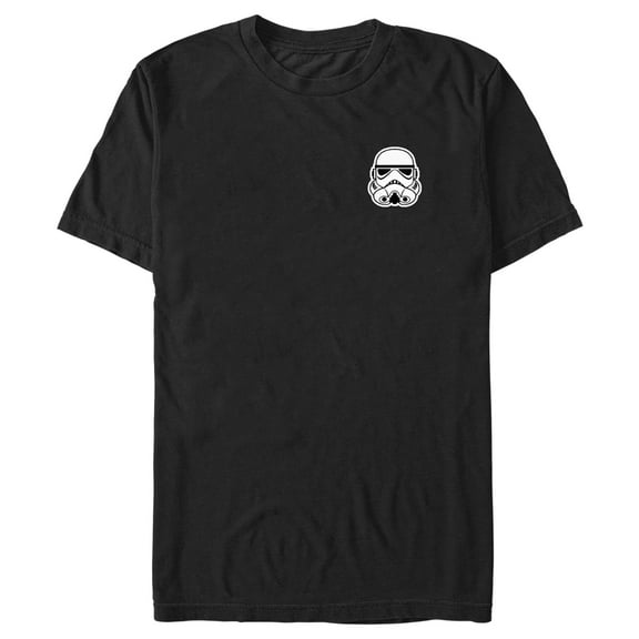 Men's Star Wars Embroidered Stormtrooper Helmet  Graphic Tee Black X Large