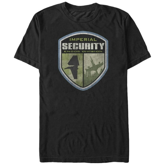 Men's Star Wars Endor Imperial Security Graphic Tee Black X Large
