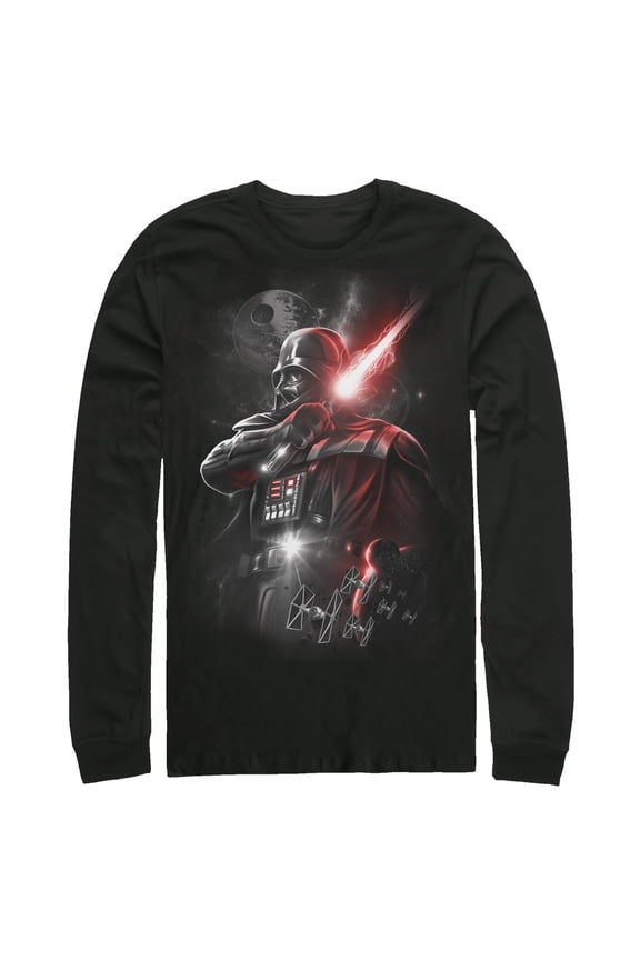 Men's Star Wars Epic Darth Vader Long Sleeve Shirt Black X Large