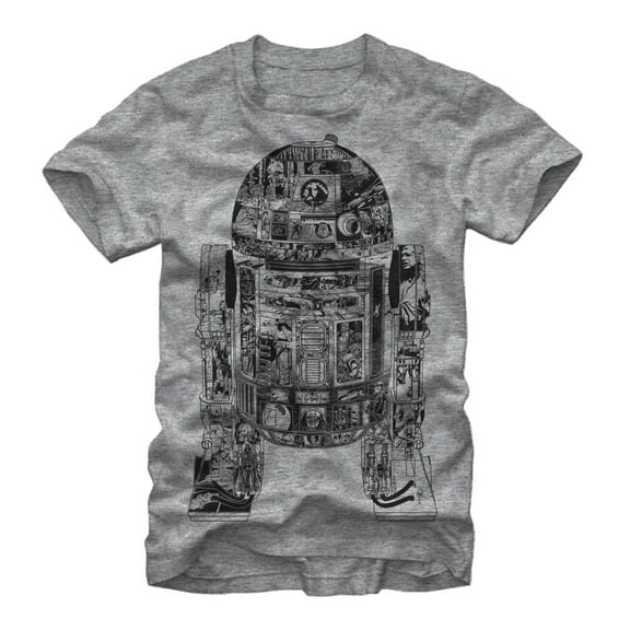 Men's Star Wars Epic R2-D2  Graphic Tee Athletic Heather X Large