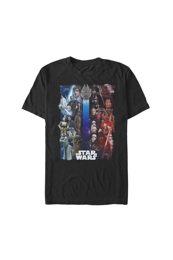 Men's Star Wars Epic Showdown Poster  Graphic Tee Black 5X Large