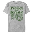 thumbnail image 1 of Men's Star Wars Ewok Protect Our Forests  Graphic Tee Athletic Heather Small, 1 of 10