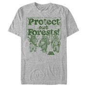 Star Wars Men's Ewok Protect Our Forests Graphic Tee,