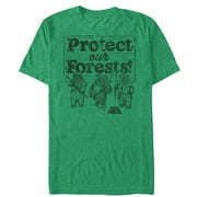 Star Wars Men's Ewok Protect Our Forests Graphic Tee,