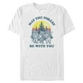thumbnail image 1 of Men's Star Wars Ewok Sunset May the Forest Be With You  Graphic Tee White 3X Large, 1 of 5