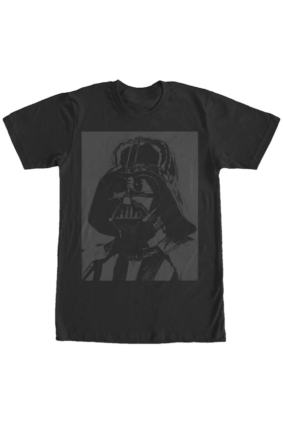 Men's Star Wars Face of Darth Vader Graphic Tee Black X Large