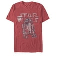 thumbnail image 1 of Men's Star Wars Faded R2-D2 Droid Graphic Tee Red Heather Small, 1 of 4
