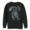 thumbnail image 1 of Men's Star Wars Faded R2-D2 Droid  Sweatshirt Black 2X Large, 1 of 3