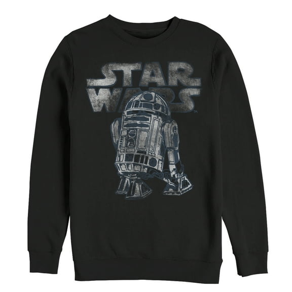 Men's Star Wars Faded R2-D2 Droid  Sweatshirt Black Small