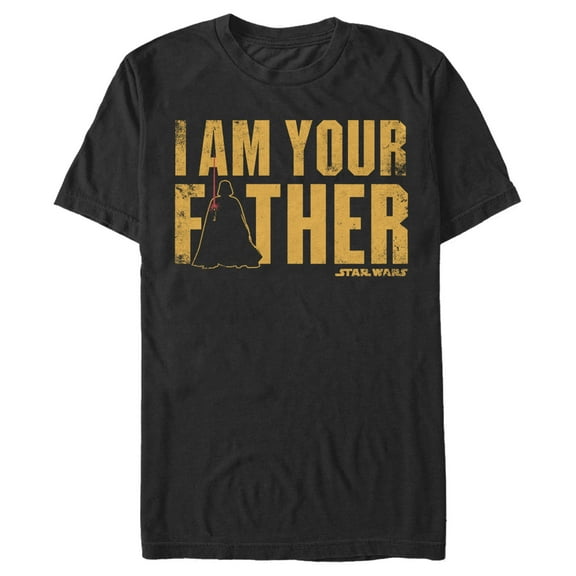 Men's Star Wars Father's Day Vader is Your Father  Graphic Tee Black 3X Large