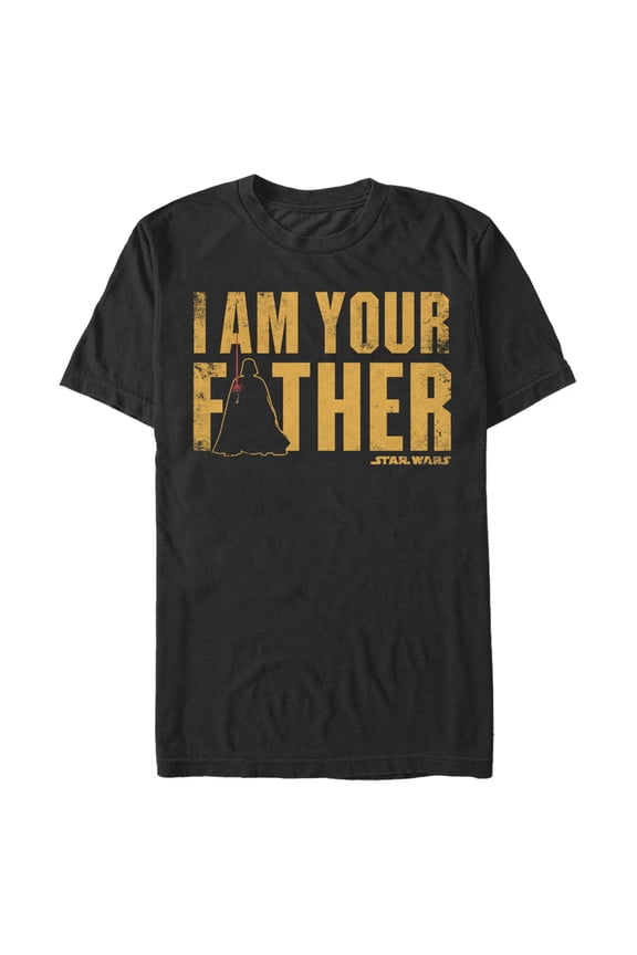 Men's Star Wars Father's Day Vader is Your Father  Graphic Tee Black Large