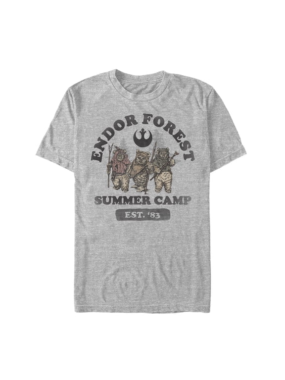 Men's Star Wars Forest of Endor Summer Camp '83 Graphic Tee Athletic Heather 2X Large