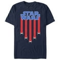 thumbnail image 1 of Men's Star Wars Fourth of July TIE Fighter Stripes Graphic Tee Navy Blue Large, 1 of 4