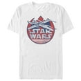 thumbnail image 1 of Men's Star Wars Fourth of July X-Wing Graphic Tee White 2X Large, 1 of 4