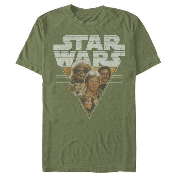 Men's Star Wars Frenemy Triangle Graphic Tee Military Green Small