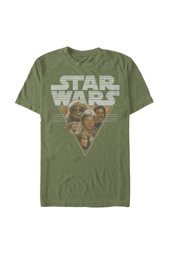 Men's Star Wars Frenemy Triangle Graphic Tee Military Green X Large