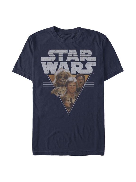 Men's Star Wars Frenemy Triangle Graphic Tee Navy Blue 3X Large