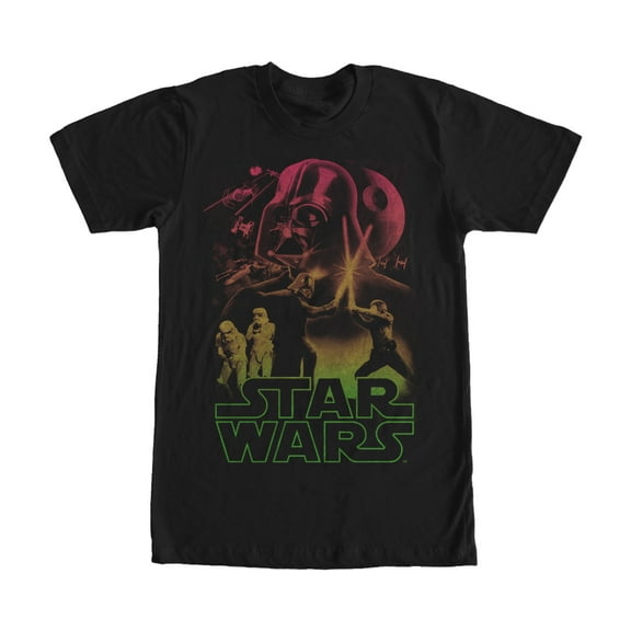 Men's Star Wars Galactic Civil War  Graphic Tee Black 3X Large