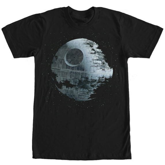 Men's Star Wars Galactic Death Star Destruction Graphic Tee Black Medium