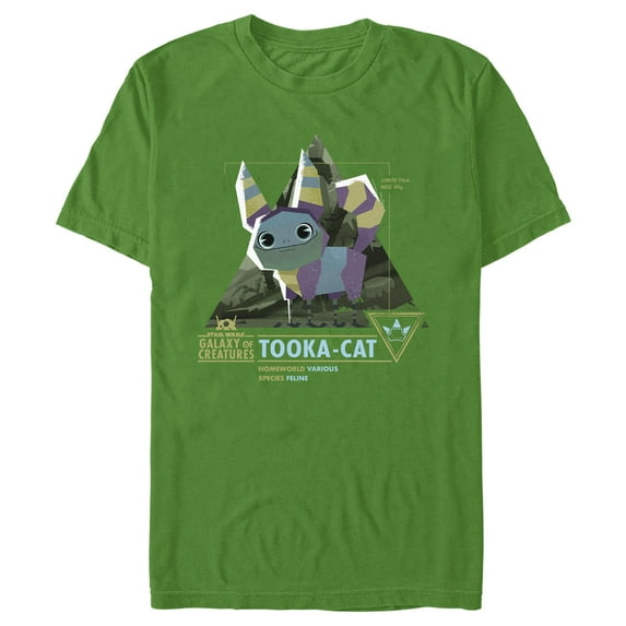 Men's Star Wars: Galaxy of Creatures Tooka Species Graphic Tee Kelly Green 3X Large