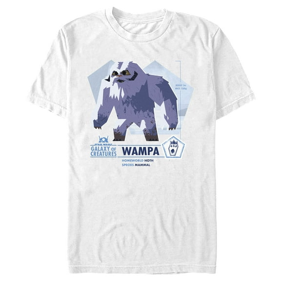 Men's Star Wars: Galaxy of Creatures Wampa Species  Graphic Tee White Medium