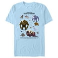 thumbnail image 1 of Men's Star Wars: Galaxy of Creatures Wildlife Chart Graphic Tee Light Blue X Large, 1 of 4