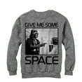 thumbnail image 1 of Men's Star Wars Give Me Some Space  Sweatshirt Athletic Heather 2X Large, 1 of 3