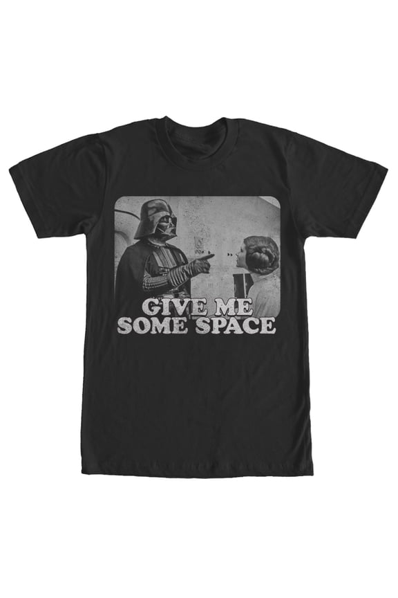 Men's Star Wars Give Vader Some Space Graphic Tee Black Small