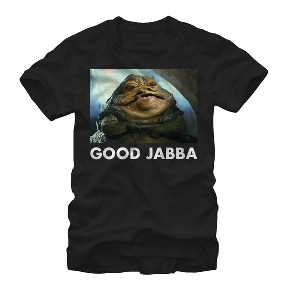 Men's Star Wars Good Jabba the Hutt  Graphic Tee Black 2X Large