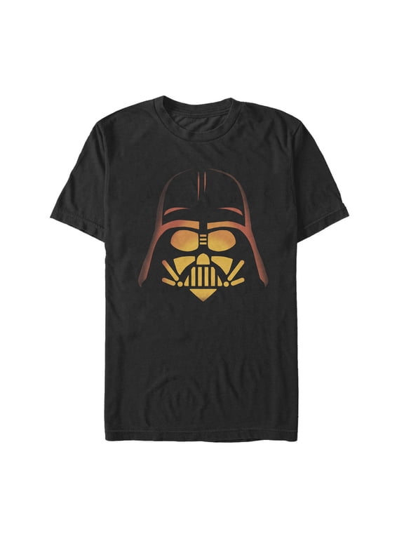 Men's Star Wars Halloween Darth Vader Pumpkin Graphic Tee Black Medium