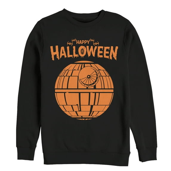 Men's Star Wars Halloween Death Star Sweatshirt Black 3X Large
