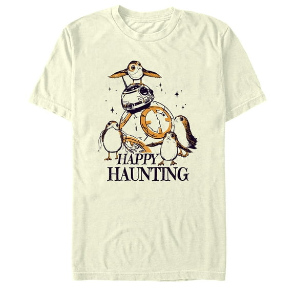 Men's Star Wars Halloween Happy Haunting  Graphic Tee Beige Medium