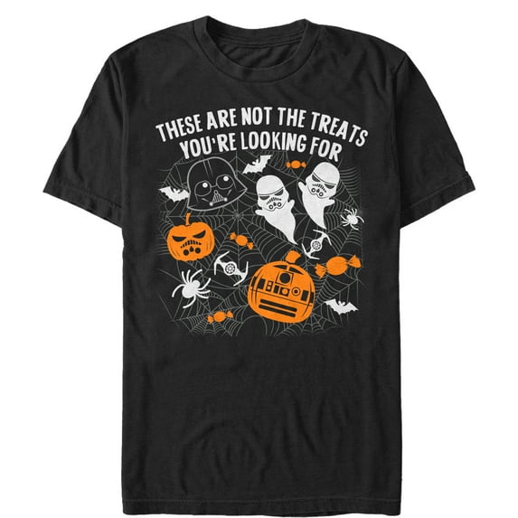 Men's Star Wars Halloween Not the Treats Graphic Tee Black Medium