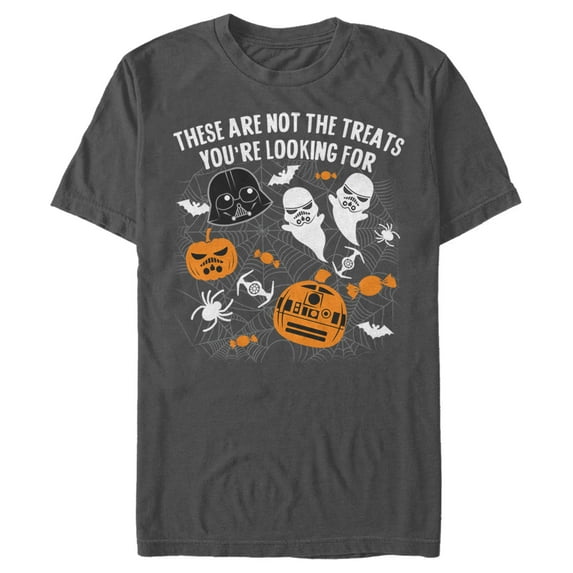 Men's Star Wars Halloween Not the Treats Graphic Tee Charcoal 3X Large