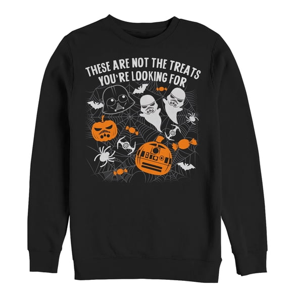 Men's Star Wars Halloween Not the Treats  Sweatshirt Black X Large