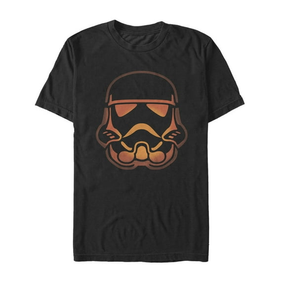 Men's Star Wars Halloween Stormtrooper Pumpkin Graphic Tee Black 4X Large