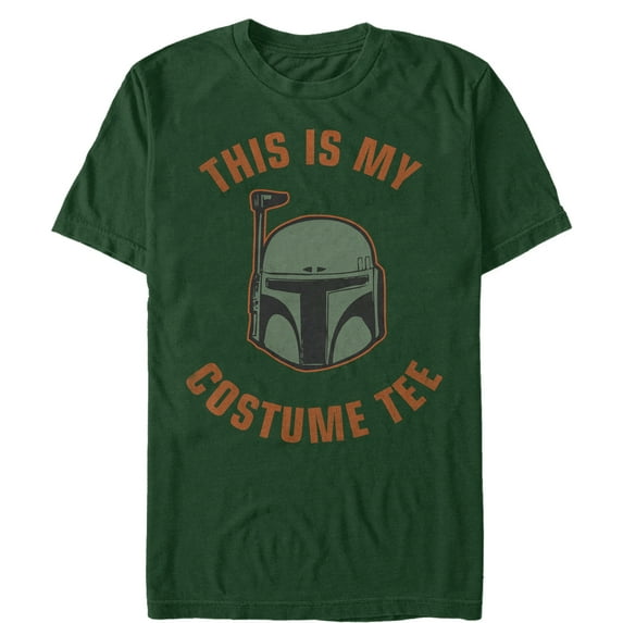 Men's Star Wars Halloween This is My Boba Costume Graphic Tee Dark Green 3X Large