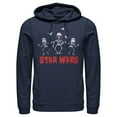thumbnail image 1 of Men's Star Wars Halloween Vader Skeletons  Pull Over Hoodie Navy Blue 2X Large, 1 of 4