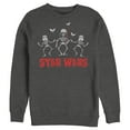 thumbnail image 1 of Men's Star Wars Halloween Vader Skeletons  Sweatshirt Charcoal Heather 3X Large, 1 of 4