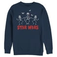 thumbnail image 1 of Men's Star Wars Halloween Vader Skeletons  Sweatshirt Navy Blue X Large, 1 of 4