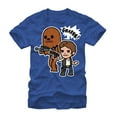 thumbnail image 1 of Men's Star Wars Han Solo and Chewbacca Graphic Tee Royal Medium, 1 of 4