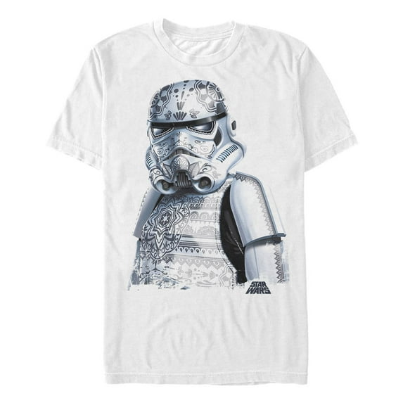 Men's Star Wars Henna Stormtrooper Armor Graphic Tee White Small