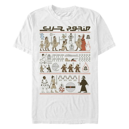 Men's Star Wars Hieroglyphs Icons Graphic T-Shirt