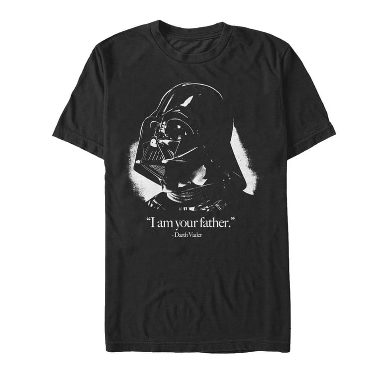 Men s Star Wars I Am Your Father Vader Profile Graphic Tee Black 3X Large Walmart