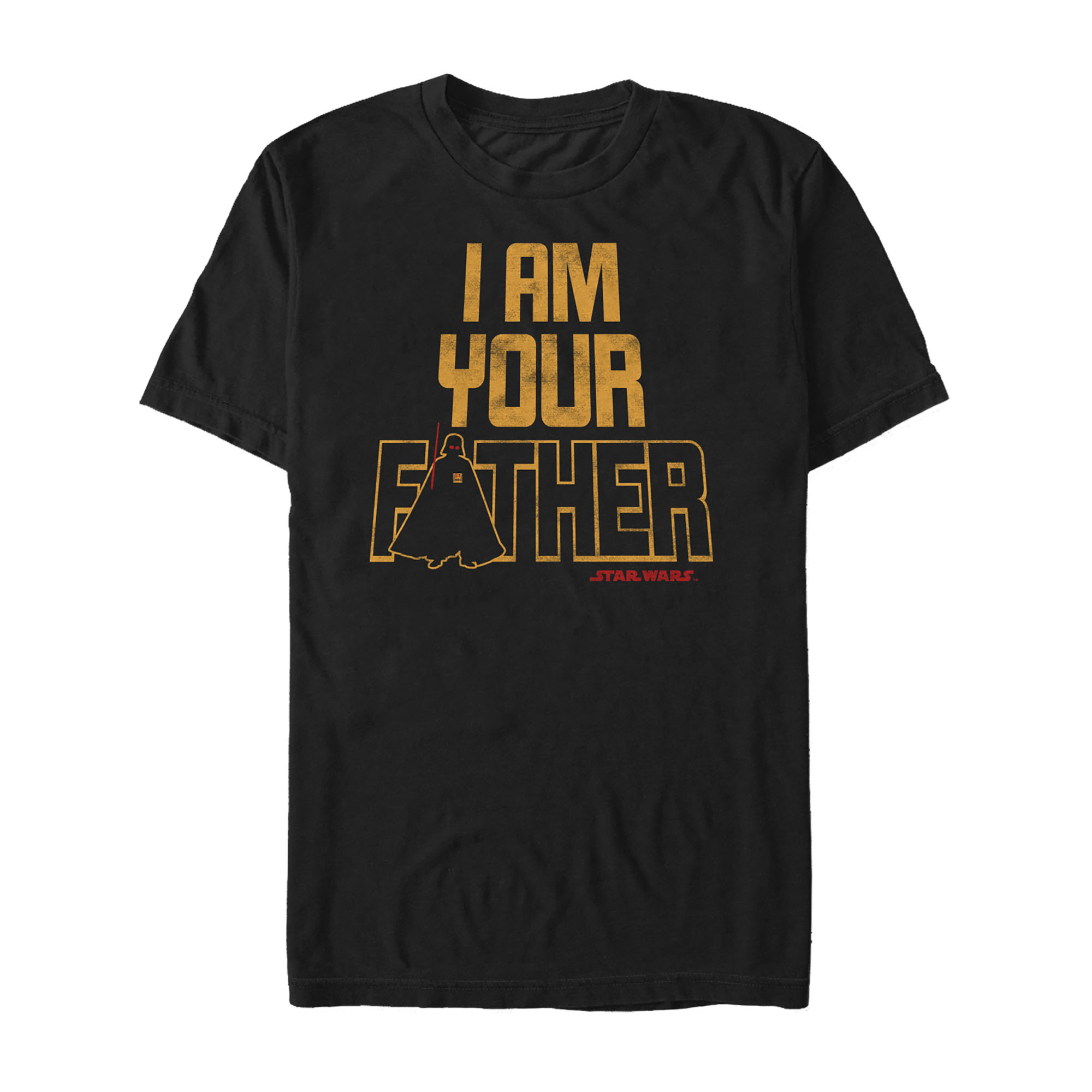 Men's Star Wars I Am Your Father Vader Pyramid  Graphic Tee Black 2X Large