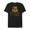 thumbnail image 1 of Men's Star Wars I Am Your Father Vader Pyramid Graphic Tee Black Small, 1 of 5