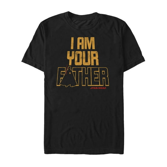 Men's Star Wars I Am Your Father Vader Pyramid  Graphic Tee Black X Large