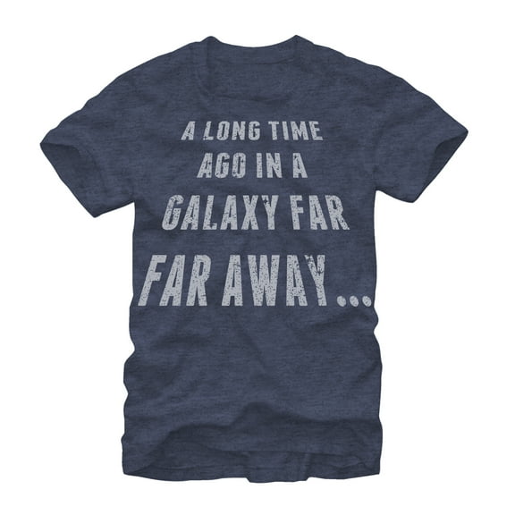 Men's Star Wars In a Galaxy Far Far Away  Graphic Tee Navy Heather Medium