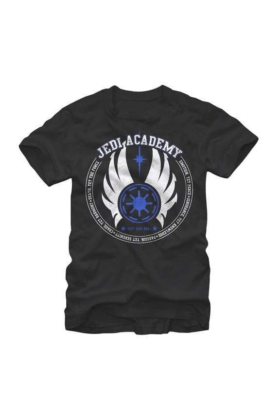 Men's Star Wars Jedi Academy Code Graphic Tee Black Small