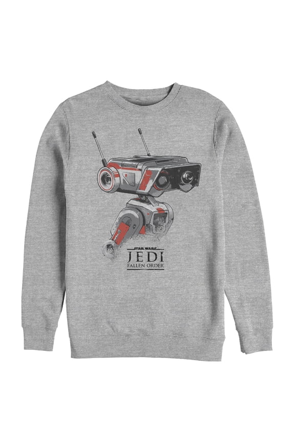 Men's Star Wars Jedi: Fallen Order BD-1 Grunge Sweatshirt Athletic Heather Small